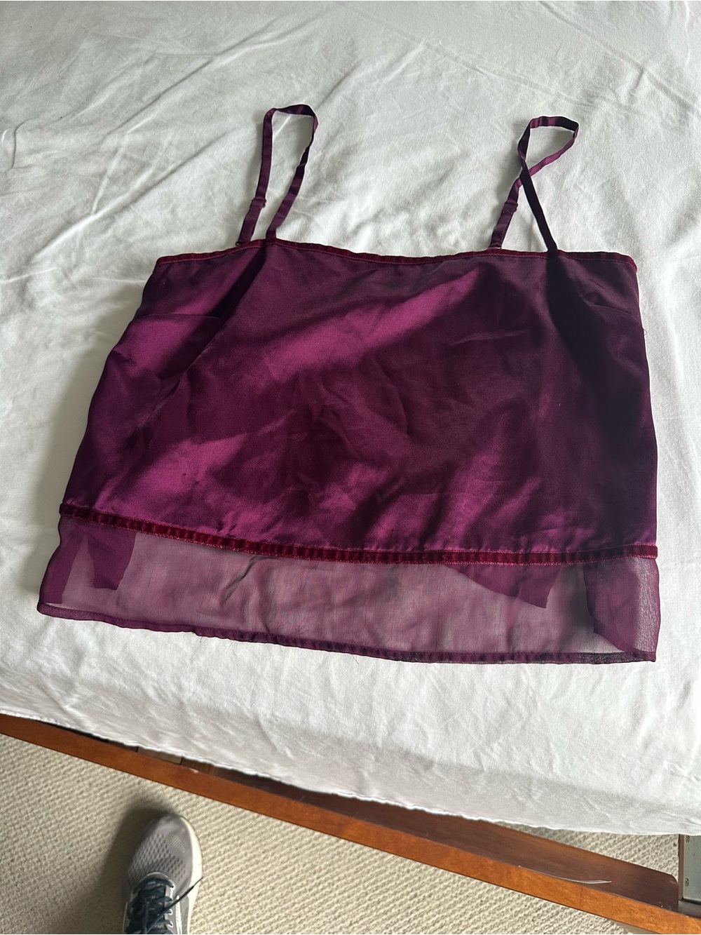 Victoria’s Secret Vintage Silk Cami in Deep Wine